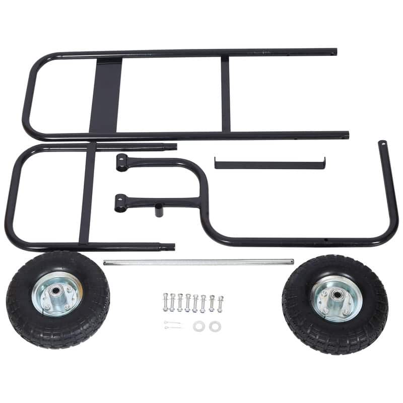 Firewood Cart Log Carrier Wood Mover Hauler Rack Rolling Dolly