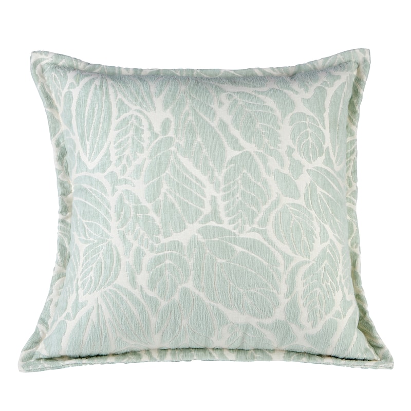 Klear Vu Katelyn Chenille Textured Decorative Toss Pillow Covers 20" x 20" (Set of 2) - Green