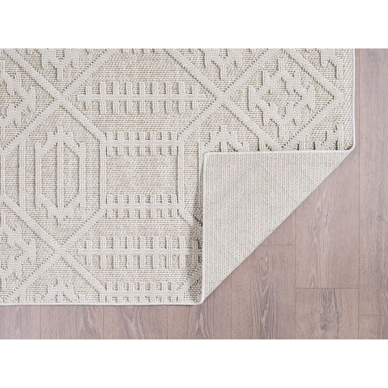 Domani Bella Modern Southwestern Textured Indoor / Outdoor Area Rug