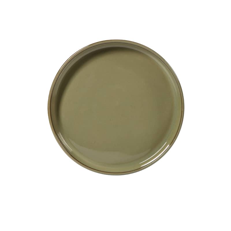 Bloomhouse Santorini Mist 16 Piece Double Bowl Terracotta Reactive Glaze Plates and Bowls Dinnerware Set