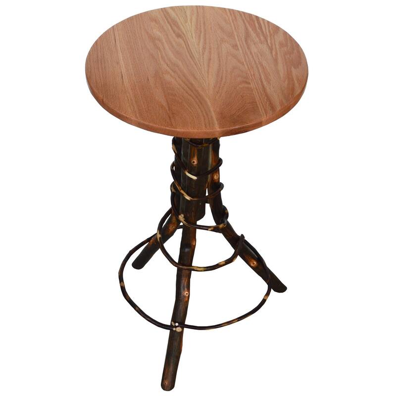Hickory Accent Table - Natural Stain