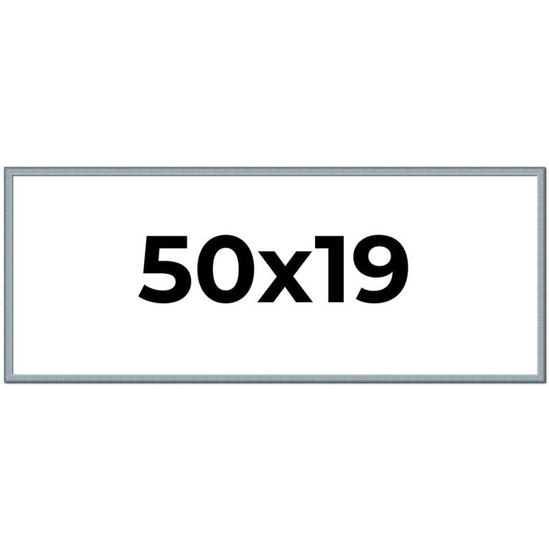 50x19 Frame Rustic Sky Blue Solid Wood Picture Frame | 0.75 Inch