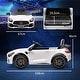 preview thumbnail 6 of 8, Mercedes-Benz AMG GTR 12V Kids Ride-On Car with Remote Control, Safety Features, Lights, and Long Battery Life - White