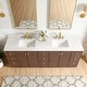 preview thumbnail 79 of 126, Oza Bath Vanity with Quartz Stone Top and Mirror