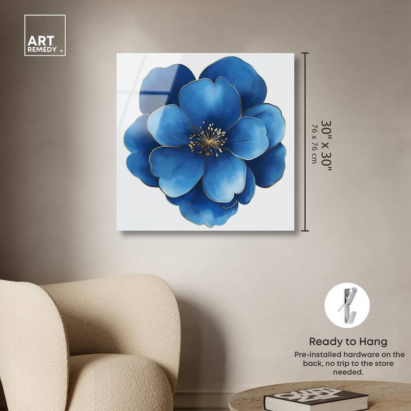 Blue Brilliance I Acrylic by Art Remedy, Ready to Hang