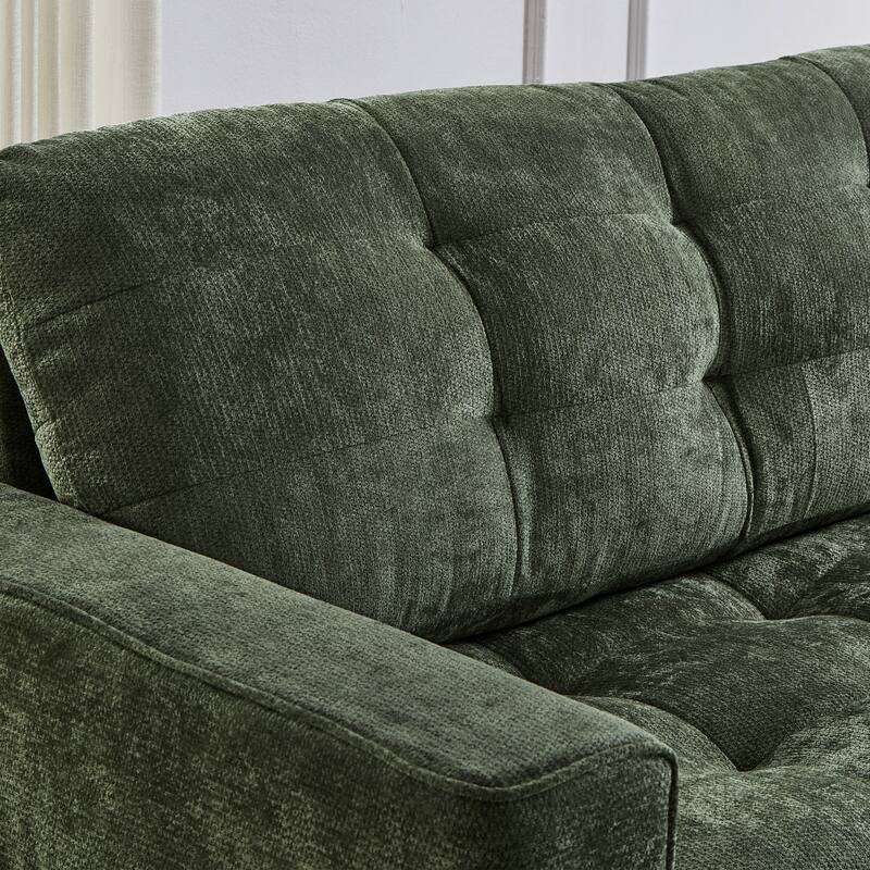 126" U-Shaped Sectional Sofa with Storage Ottomans & Bluetooth Speakers - Modular Couch with LED Lights, Console