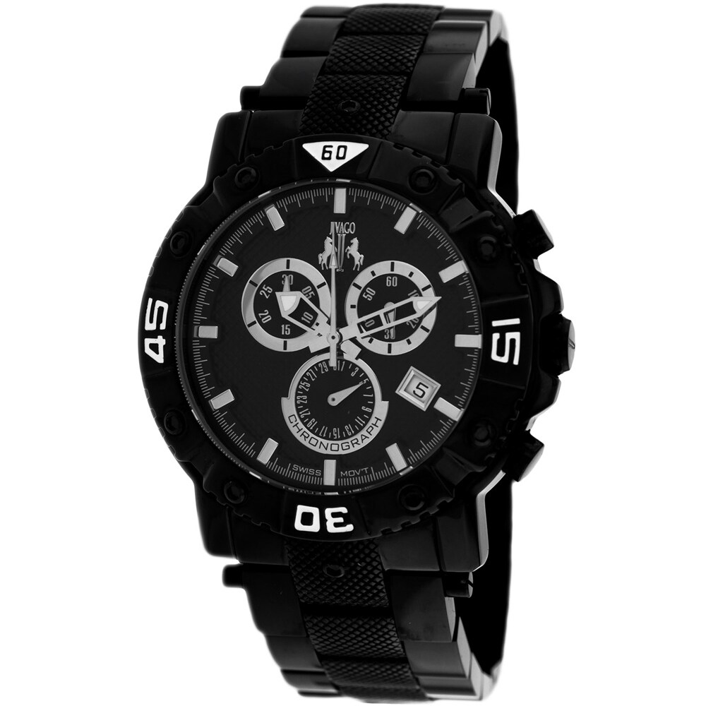 Shop Jivago Men S Titan Black Dial Watch Jv9121 On Sale Overstock 24214801