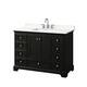 Option Dark Espresso / White Quartz Top / Polished Chrome