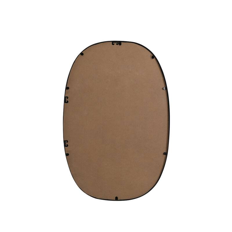 Indigo Home Metal Frame Oval Mirror 20x30 Inch