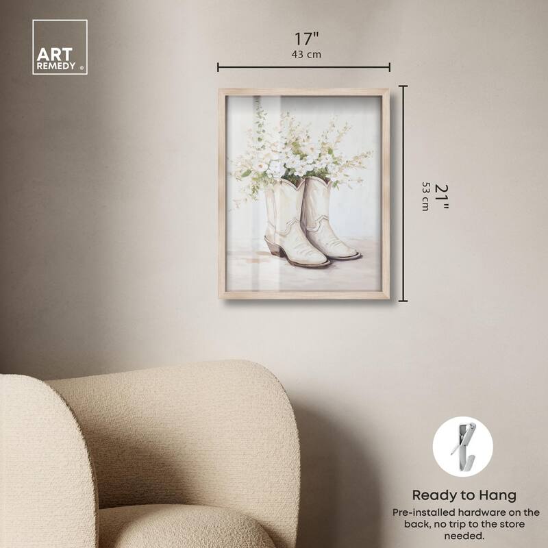 Prairie Bloom Boots Shadowbox by Art Remedy