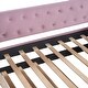 preview thumbnail 24 of 37, Twin Size Tufted Upholstered Daybed with Trundle, Velvet Sofabed with Rivet Design, No Box-spring Needed