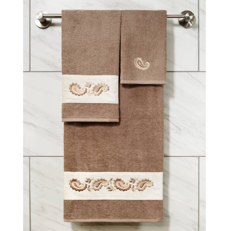 Authentic Hotel and Spa Turkish Cotton Mackenzie 2PC Hand Towel Set