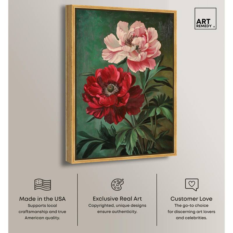 Symphony of Peonies Canvas by Art Remedy
