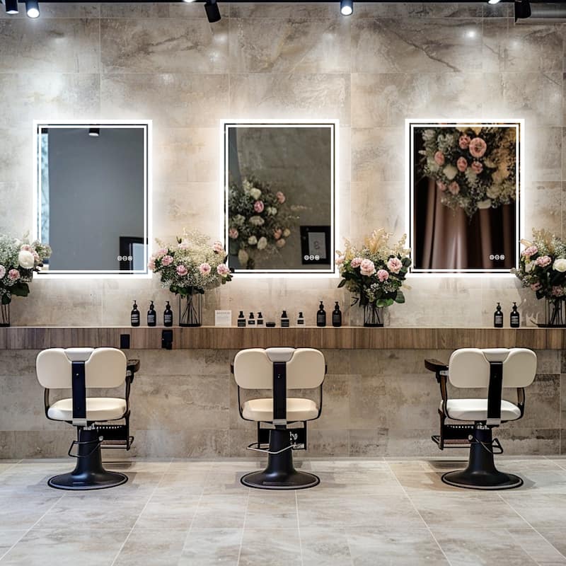 Led Illuminated Backlit Bathroom Mirror with Touch Sensor Demister