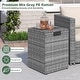 preview thumbnail 10 of 34, Costway Propane Tank Cover Table,16 Inch Square PE Rattan Gas Tank - See Details