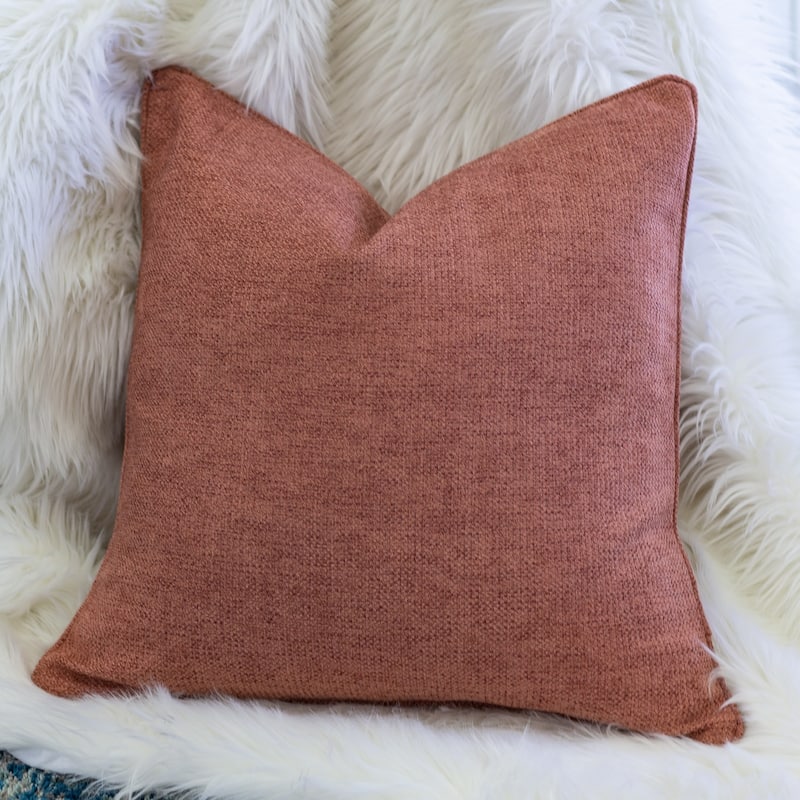 Mimi Chenille 20" Square Decorative Throw Pillow 2PK