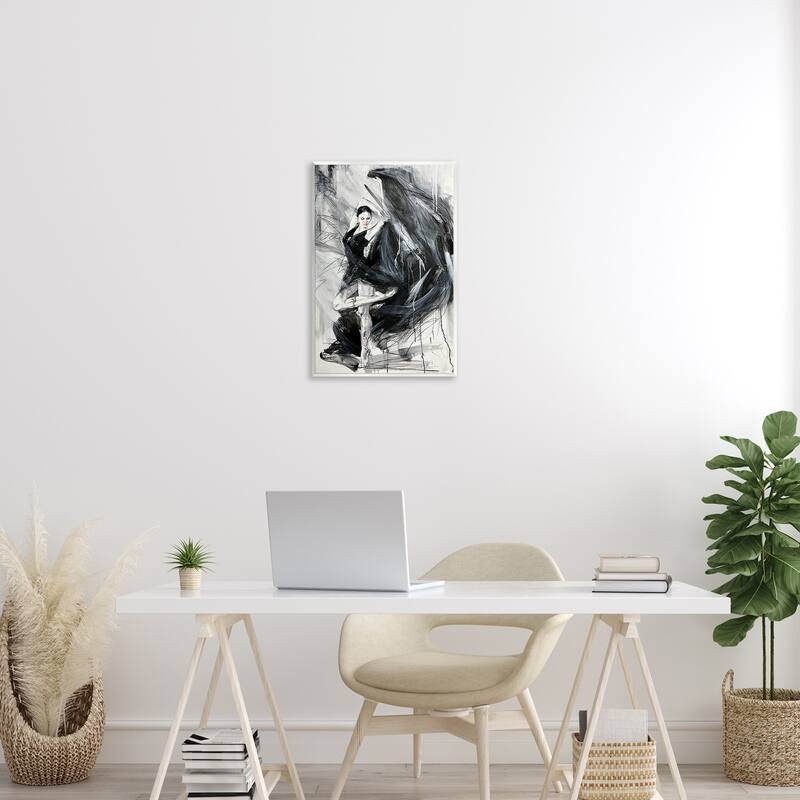 Stupell Elegant Dancer Abstract Wall Plaque Art Design By Lucille Lee