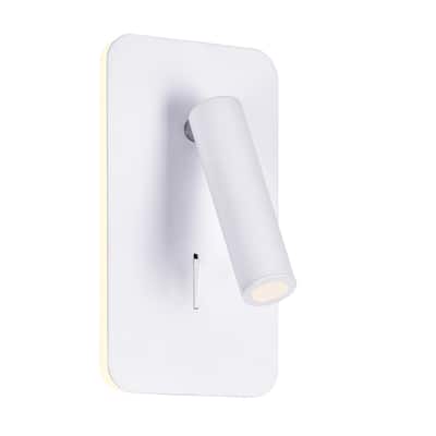 Private I LED Sconce With Matte White Finish - Matte White