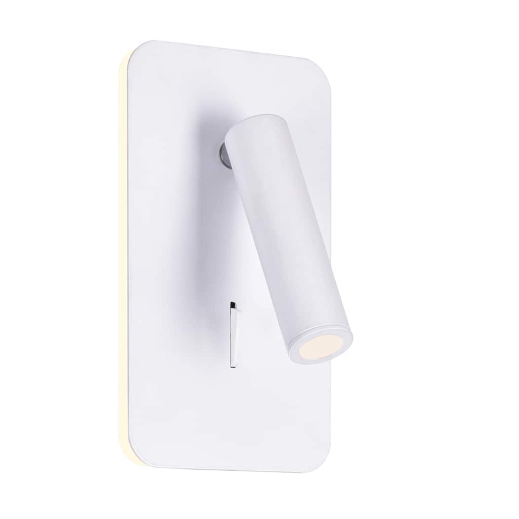 Private I Integrated LED Adjustable Rectangular Matte White Wall Sconce - Matte White