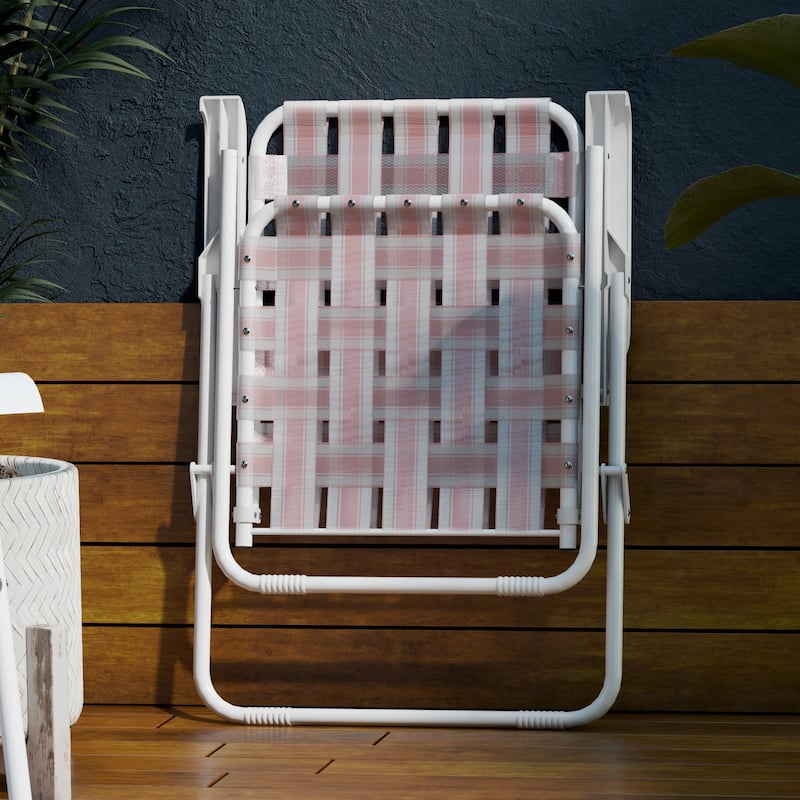 The Novogratz Poolside Gossip Collection Priscilla Folding Chair (2-Pack)