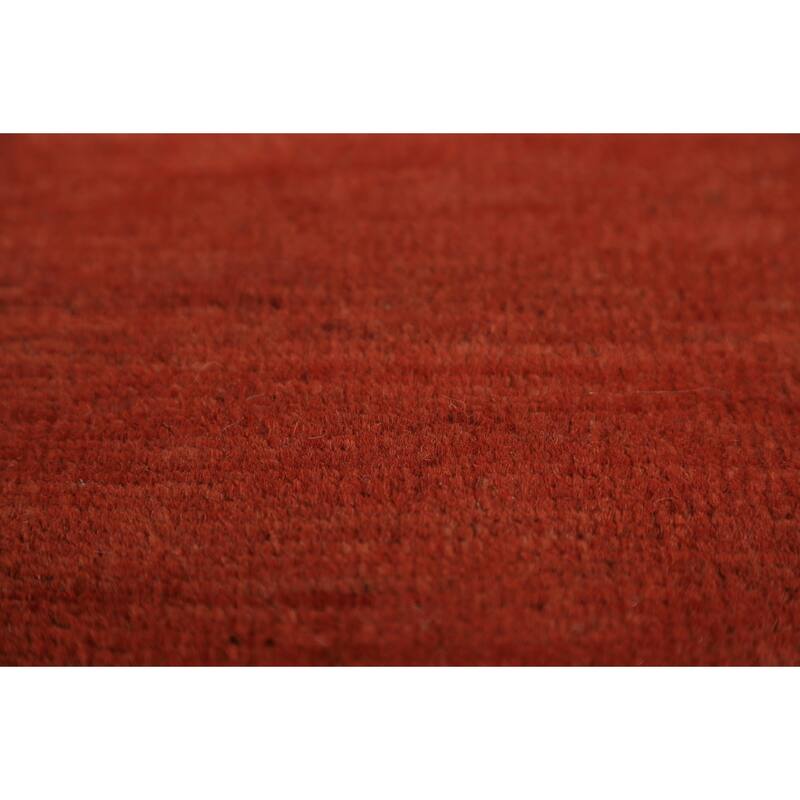 Modern Gabbeh Oriental Rug Hand-Knotted Foyer Wool Carpet - 2'7" x 5'11"