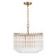 preview thumbnail 3 of 3, Lofton 5 Light Aged Brass Chandelier