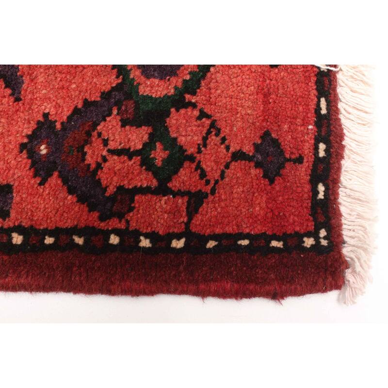ECARPETGALLERY Hand-knotted Konya Anatolian Dark Red Wool Rug - 4'9 x 8'4