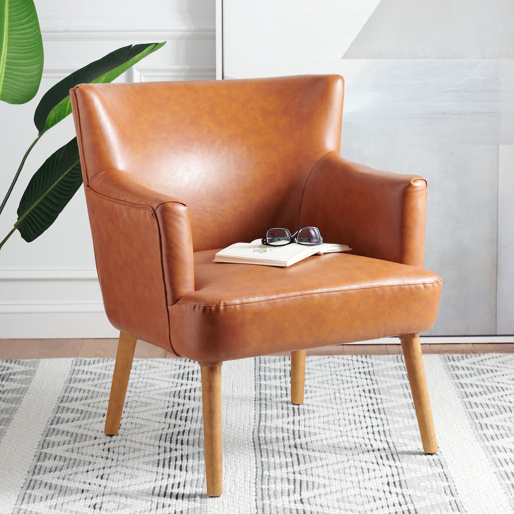SAFAVIEH Paulina Accent Chair - 28" W x 30.3" L x 32.7" H - 28Wx30Dx33H