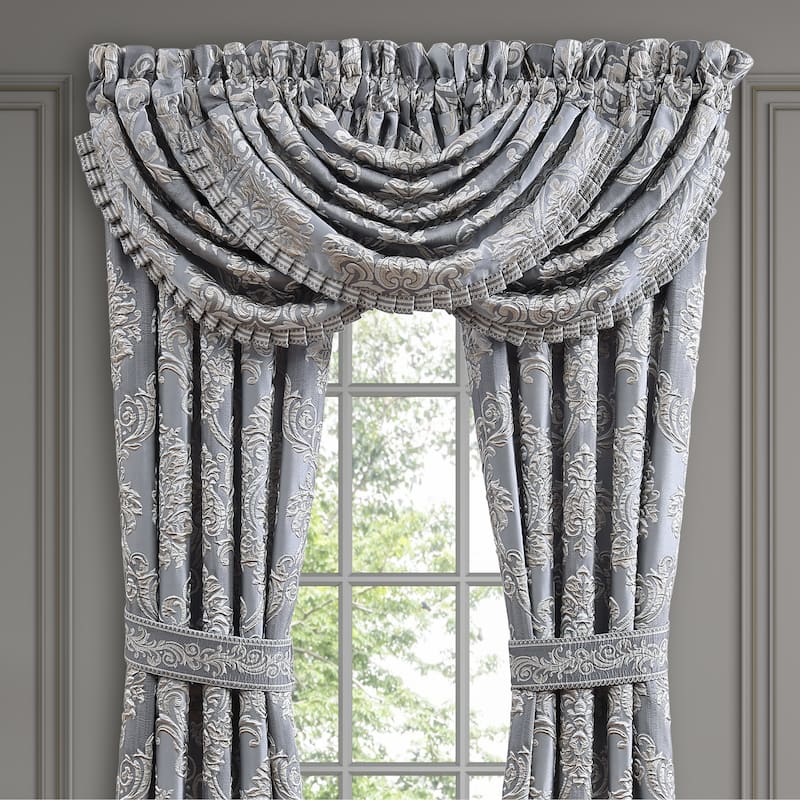 J. Queen New York Krista Window Waterfall Valance - Powder Blue