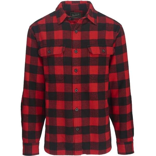 Shop Woolrich Men S Oxbow Bend Plaid Flannel Shirt Overstock