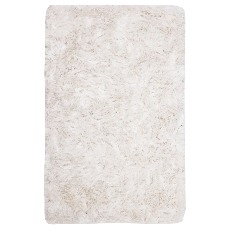 SAFAVIEH Handmade Ocean Shag Lyse Glam 2.5-inch Thick Rug - 2'3" x 4' - Ivory