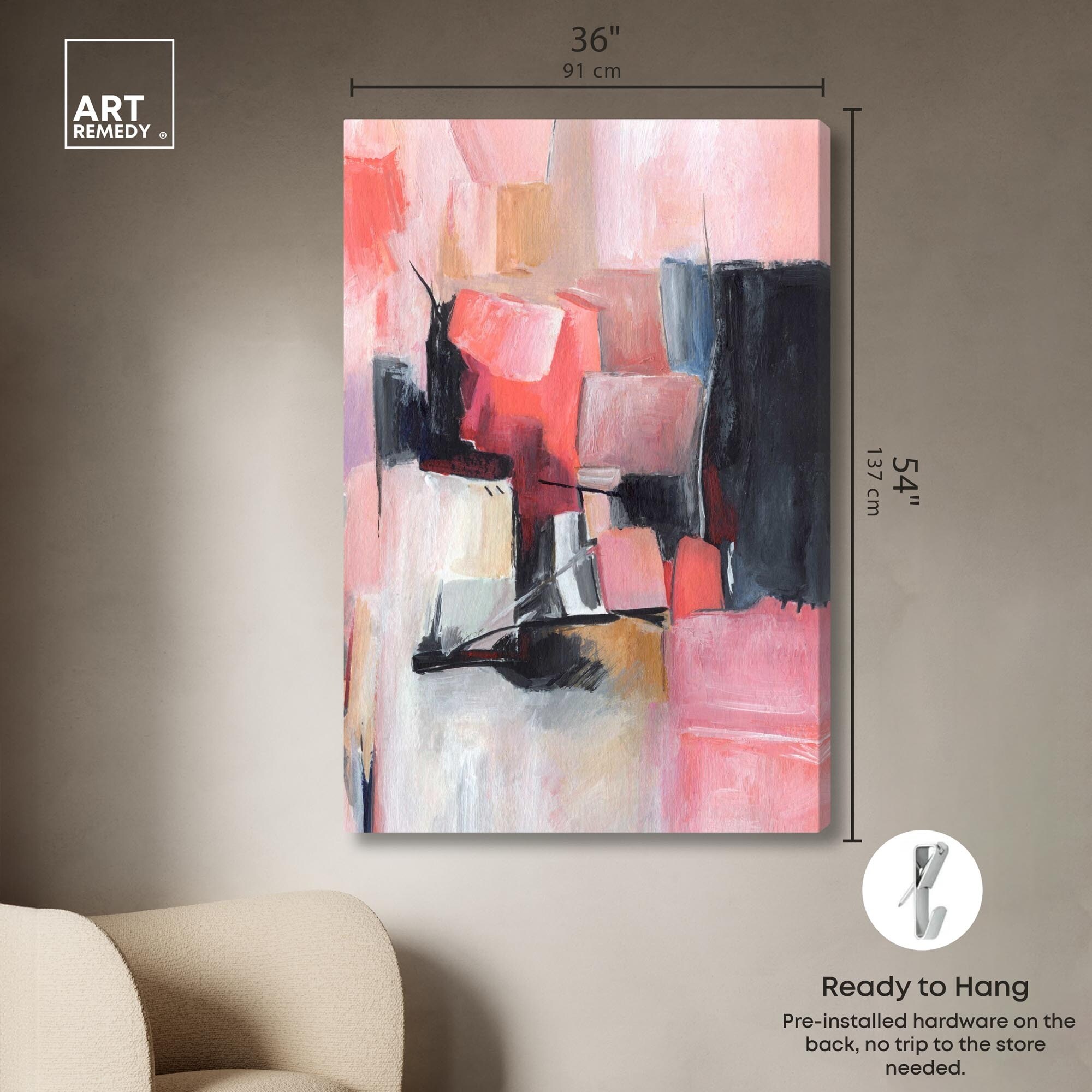 ★ORIGINALアート GIVE LOVE Away 2day Love Letter II Canvas by Art Remedy, Gallery Wrapped - Overstock