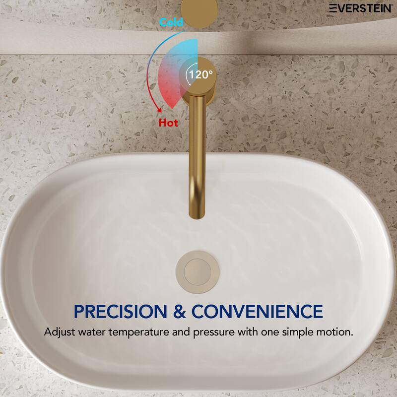 Modern Single Hole Bathroom Faucet,Deck Mount Sink Faucet