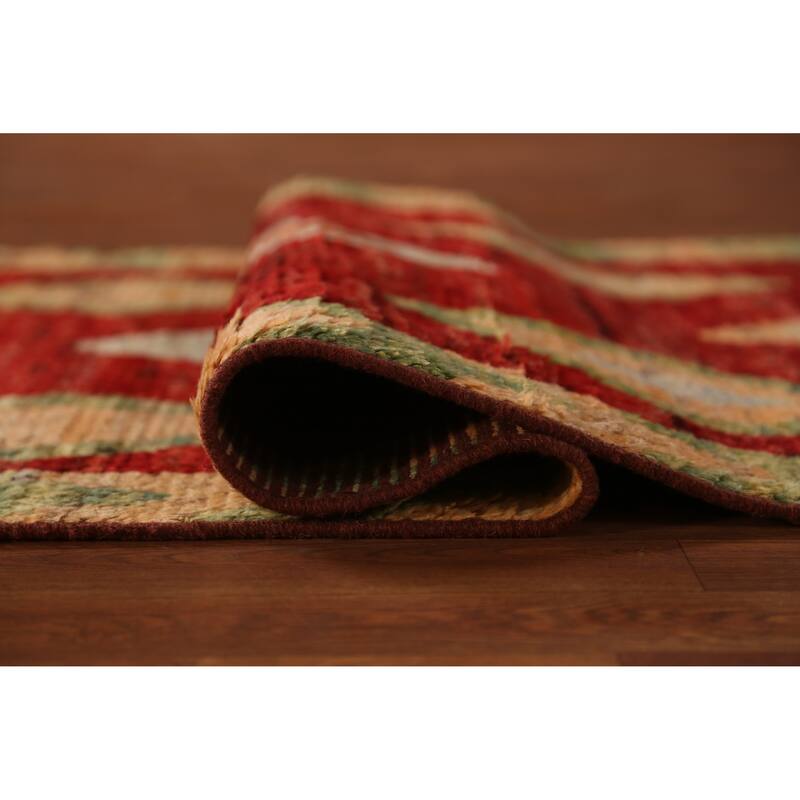 Moroccan Oriental Runner Rug Handmade Hallway Wool Carpet - 3'6" x 13'5"