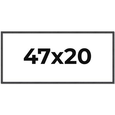 47x20 Frame Brown Solid Wood Picture Frame - Complete Modern Photo