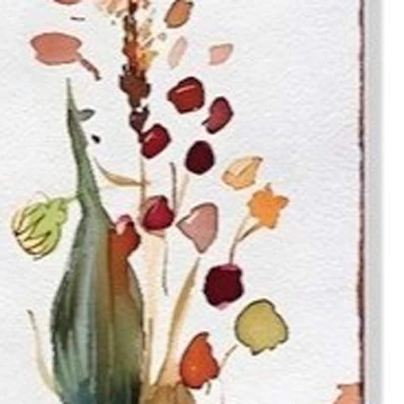 HomeRoots 42" Green Orange And White Solid Wood Pumpkin Garden Stake