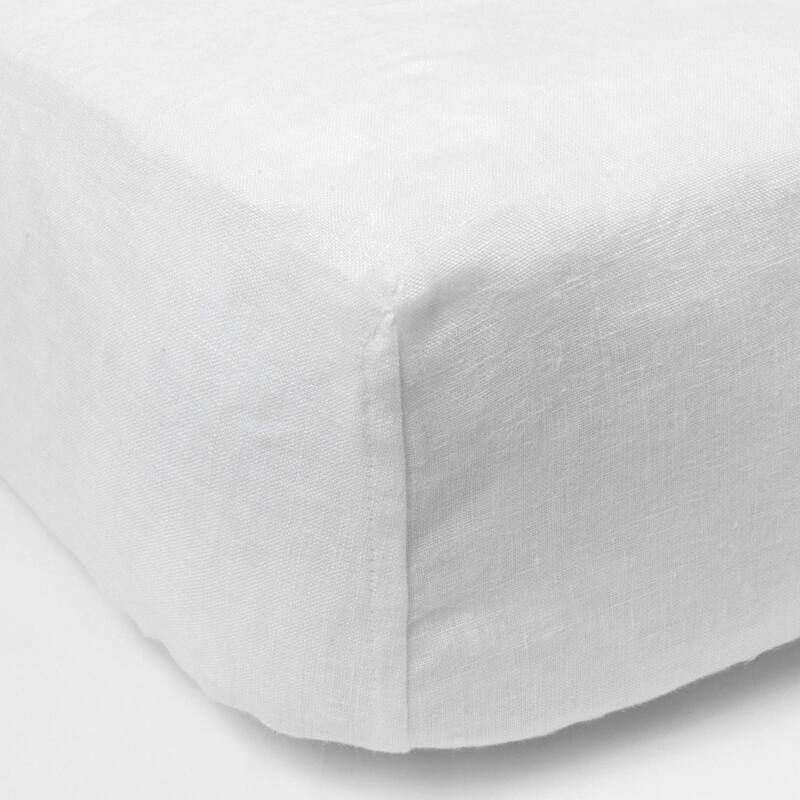Box Spring Cover, Linen, Natural, Twin X Long - Natural
