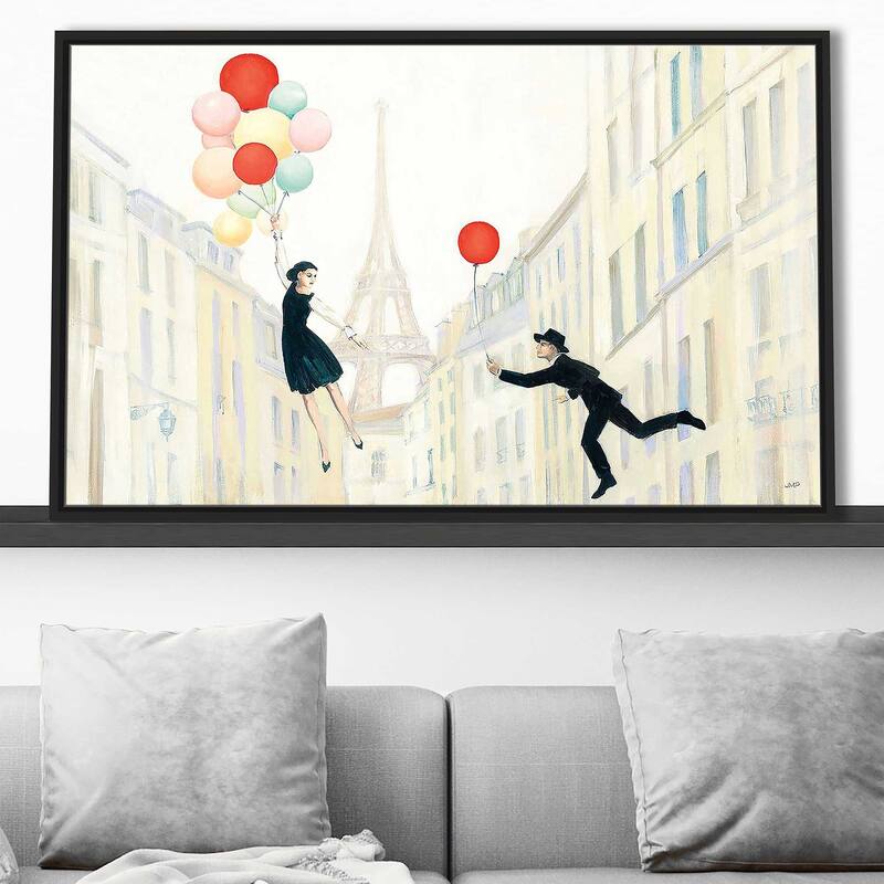 "Aloft In Paris I" Print on Floating Canvas