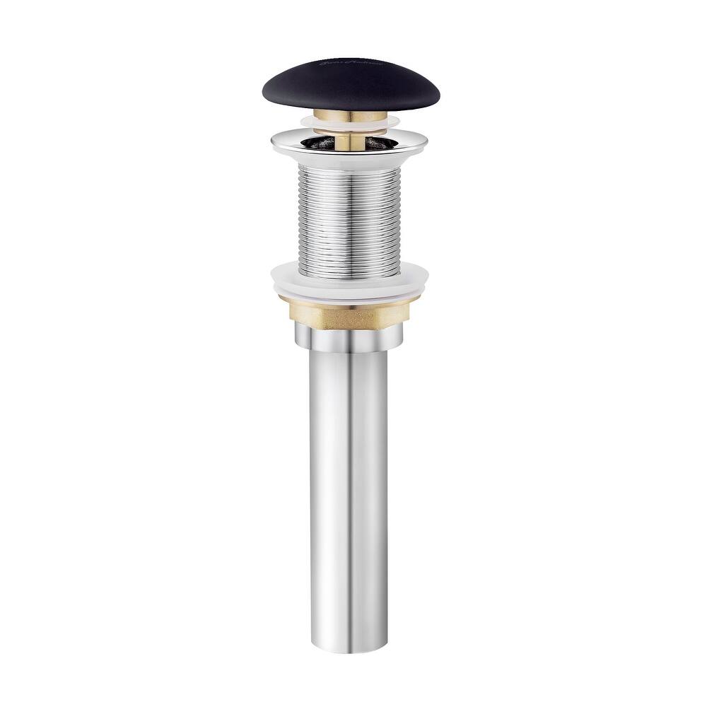 Ceramic Pop Up Drain w/o Overflow in Matte Grey