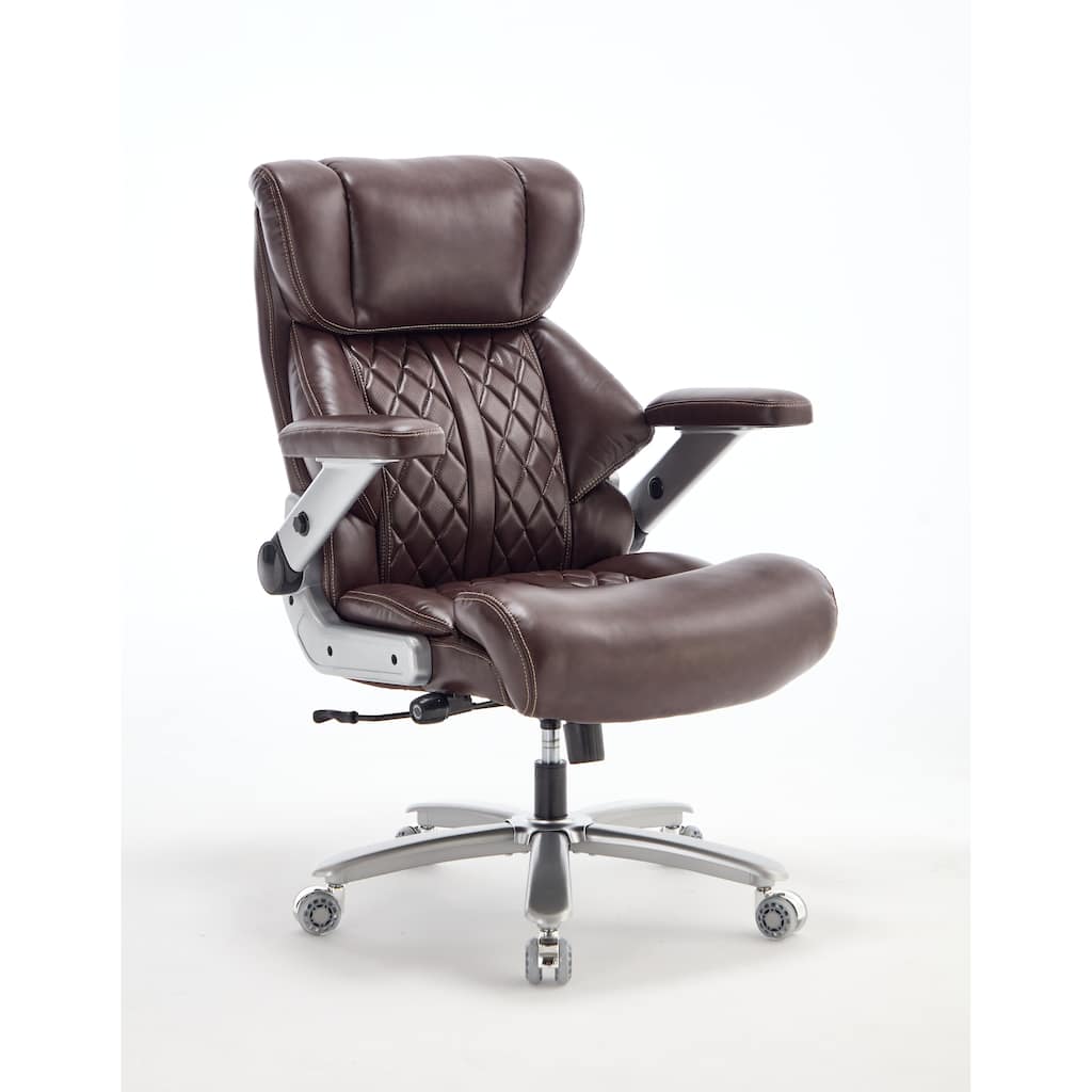 500lbs Big and Tall Office Chair for Heavy People Executive Office Chair with Wide Spring Seat, 360 Swivel Chair