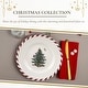 preview thumbnail 5 of 5, Spode Christmas Tree Set of 4 Peppermint Canape Plates - 6.5" D