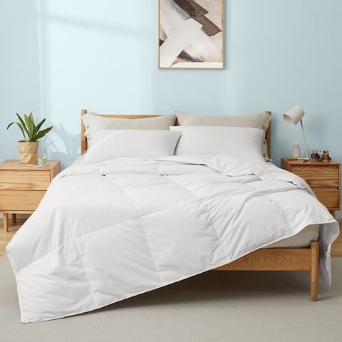 Down and Feather Fiber Comforter Duvet with Cotton Cover