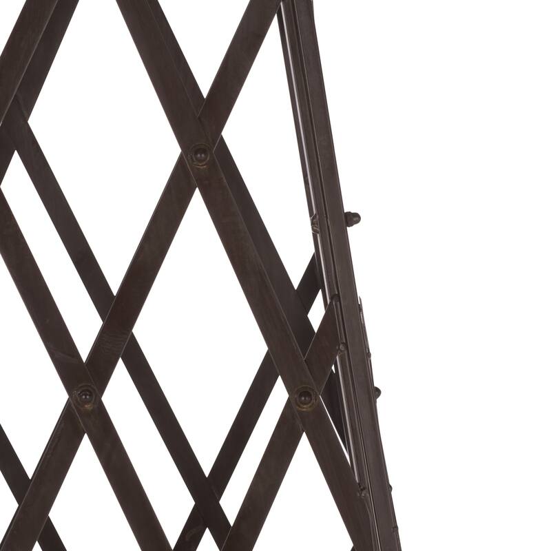 SAFAVIEH Outdoor Patio Furniture Caledonia Trellis Planter - 22"W x 22"D x 98"H