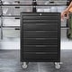 preview thumbnail 1 of 15, 7-Drawer Rolling Metal Tool Box Chest Cabinet with Wheels and Cylinder Locking for Garage,Warehouse,Work Shop Black