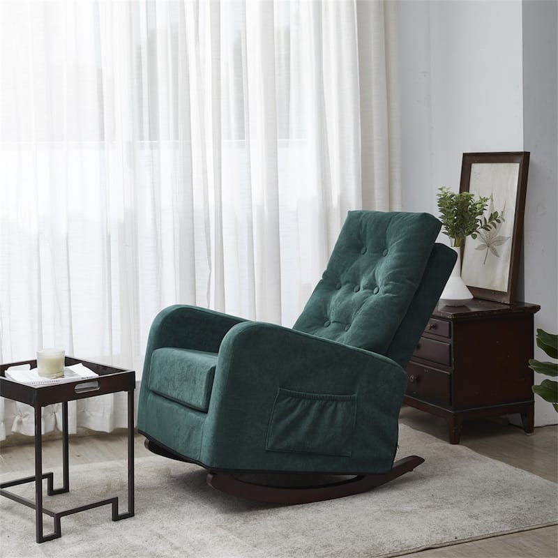 Living Room High Back TV Armchair Rocker, Lazy Recliner, Leisure Sofa