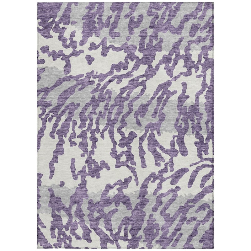 HomeRoots Animal Print Transitional Rectangle Outdoor Rug