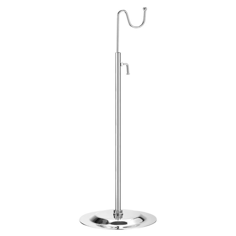 Purse Display Stand Adjustable Tabletop Single Hook Handbag Rack - Silver