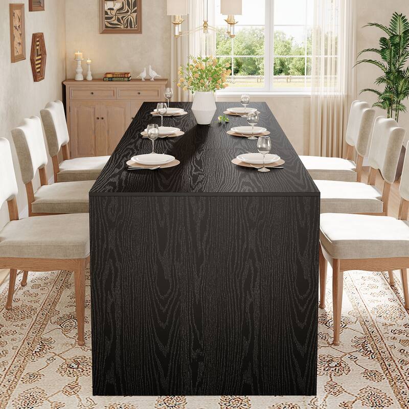 78.7" Dining Table, Wood Kitchen Table, Living/Dining Room Accent Dinner Table Gathering Table