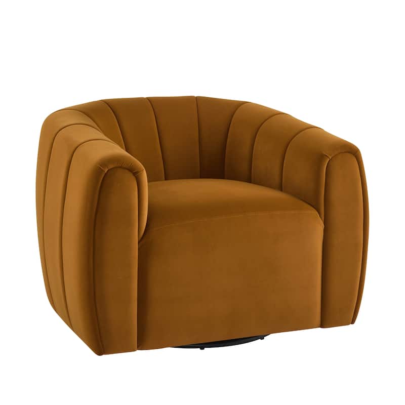 Monroe Indoor Modern Swivel Club Chair by Christopher Knight Home