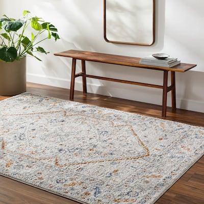 Livabliss Liebe Rustic Medallion Area Rug